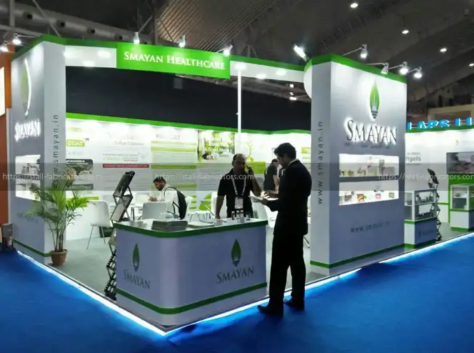 Exhibition Stall for Indian Pharma 2018 show Exhibition Stall for Smayan